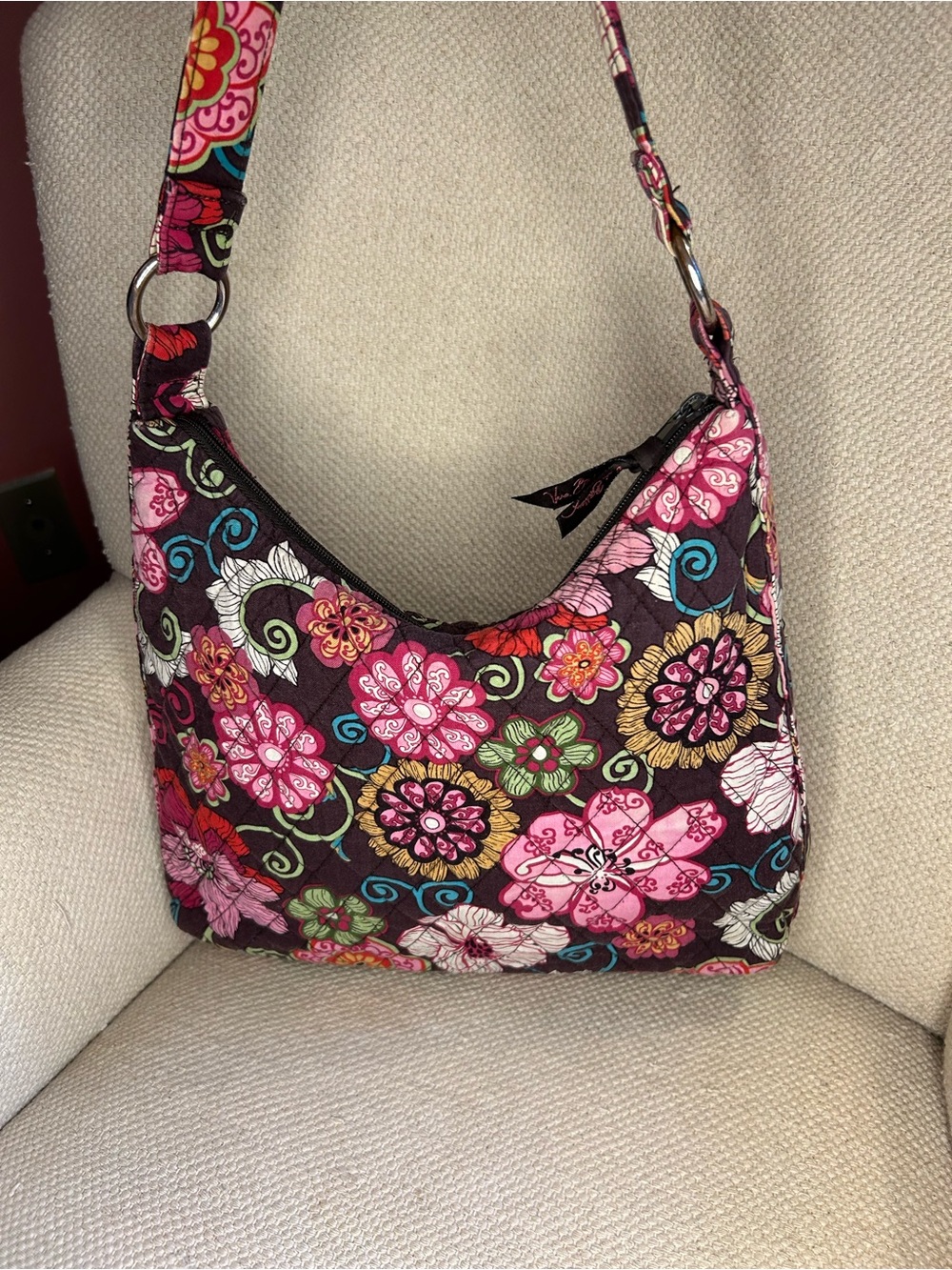 Mod Floral Pink Lisa B shoulder bag - Picture 2 of 8